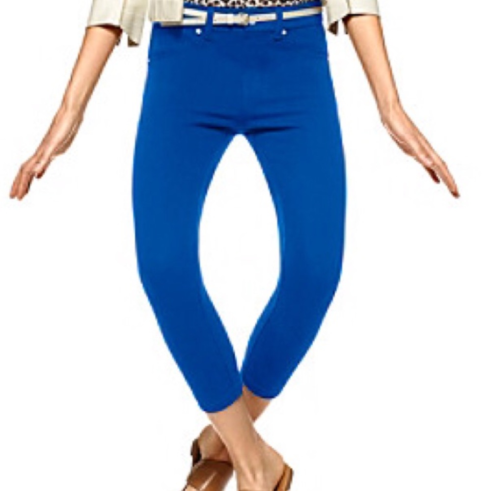 NWT Capri cobalt blue leggings / jeggings